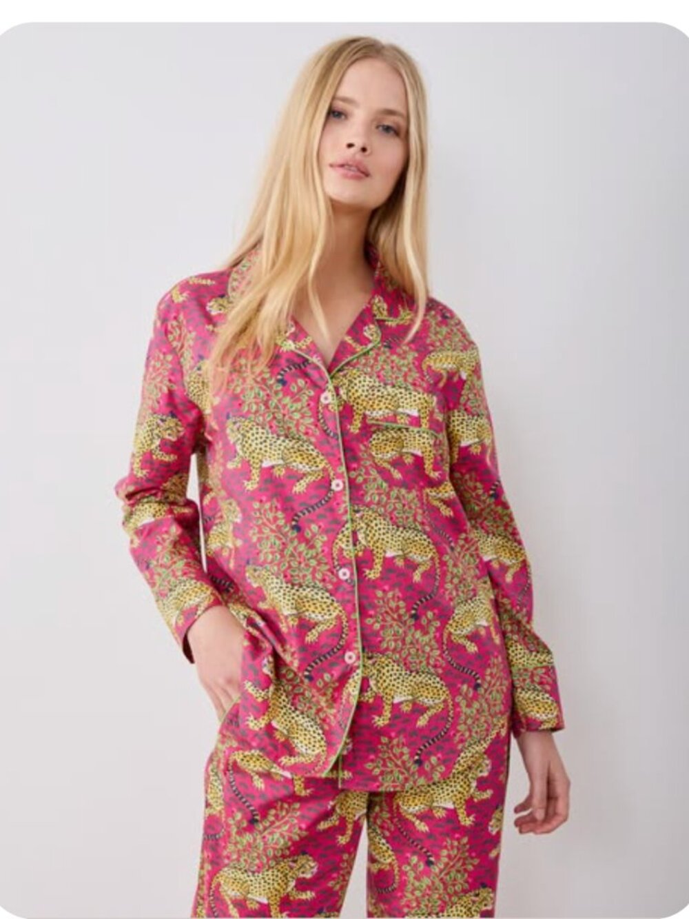 PRINTFRESH Bagheera Organic Cotton Pajama Shirt XS